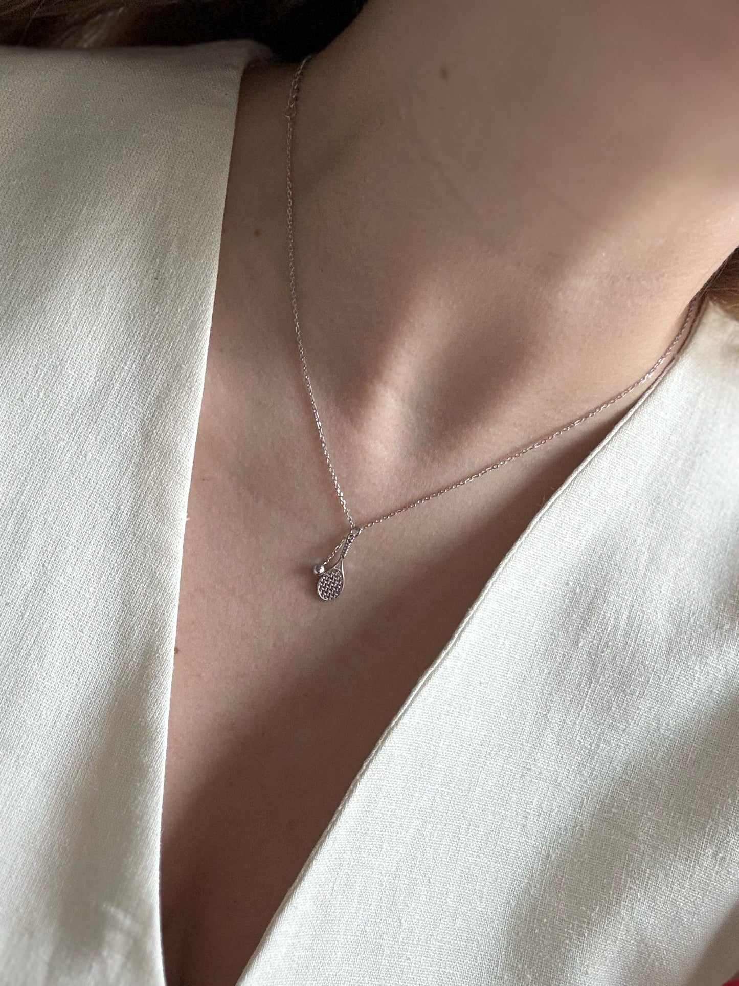Tennis Racket Necklace