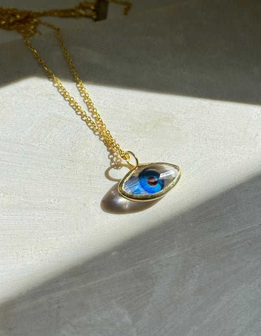 Crystal Evil Eye necklace