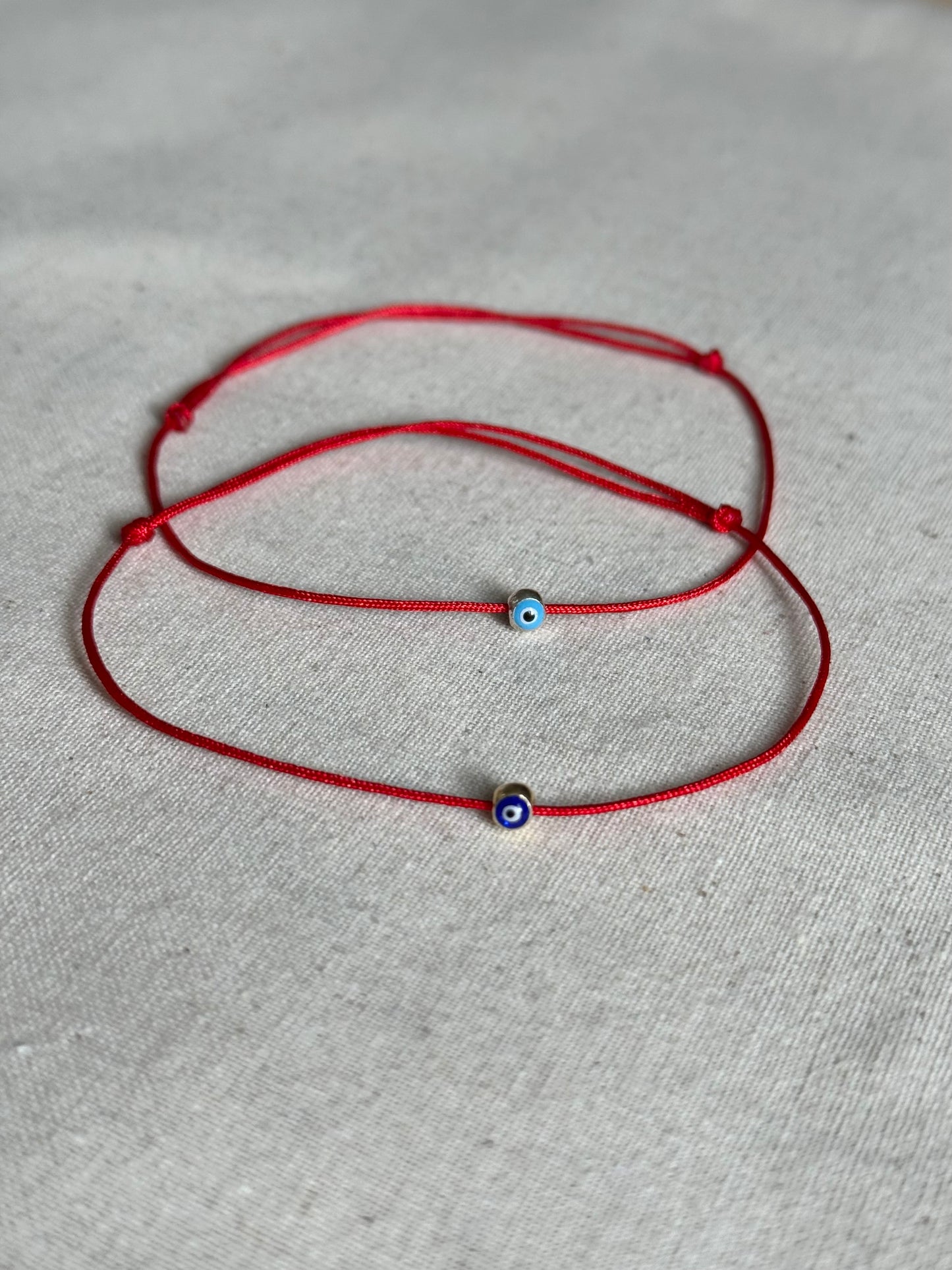 Evil eye red string bracelet