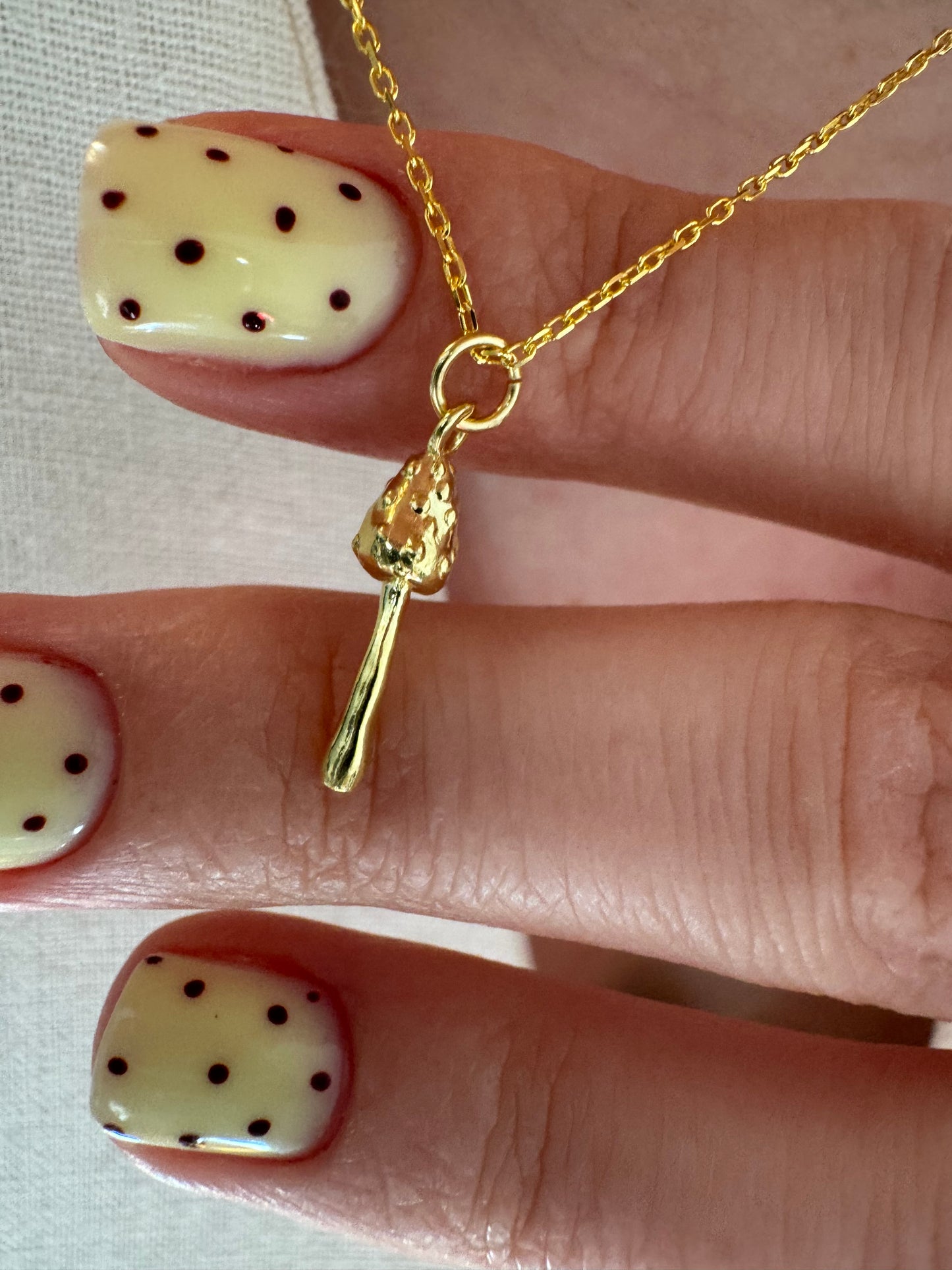 Mushroom necklace