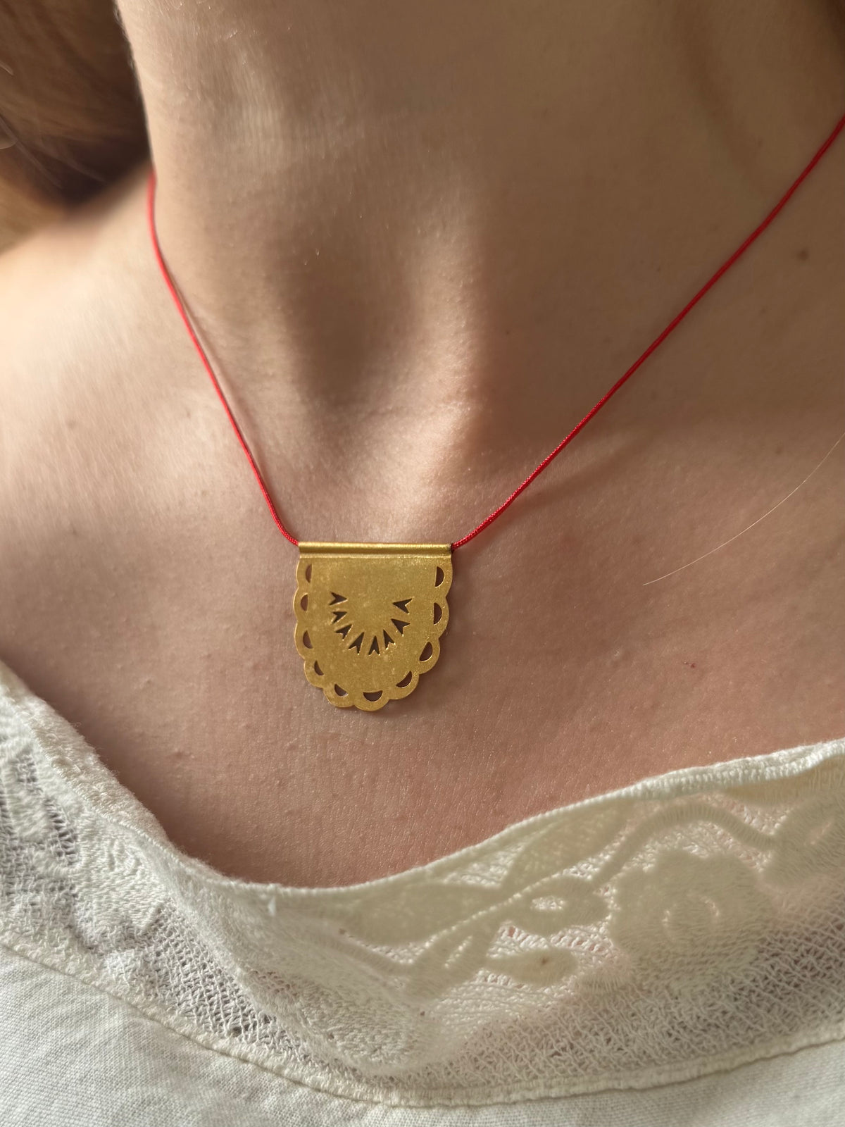 Anatolian plate necklace
