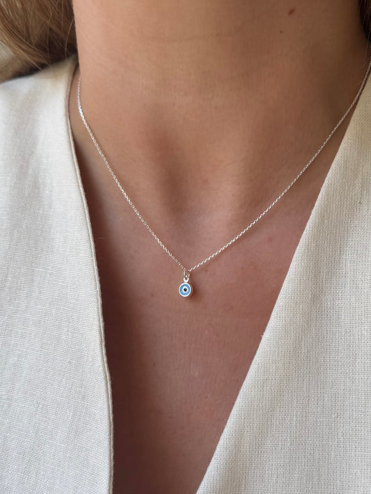 Tiny nazar necklace
