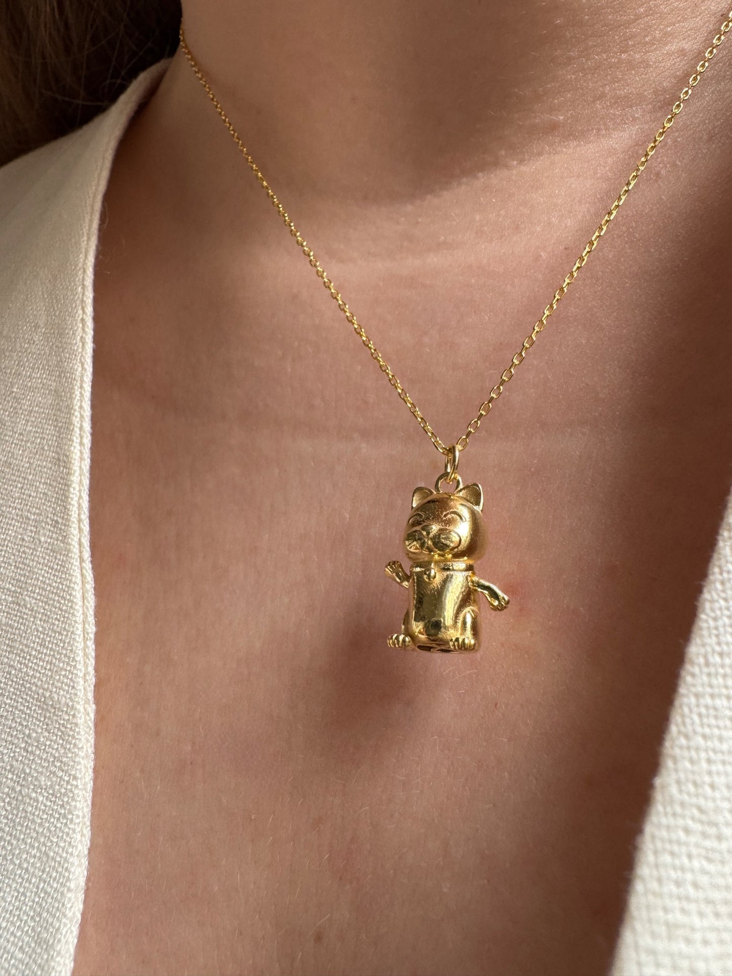 Maneki Neko Necklace
