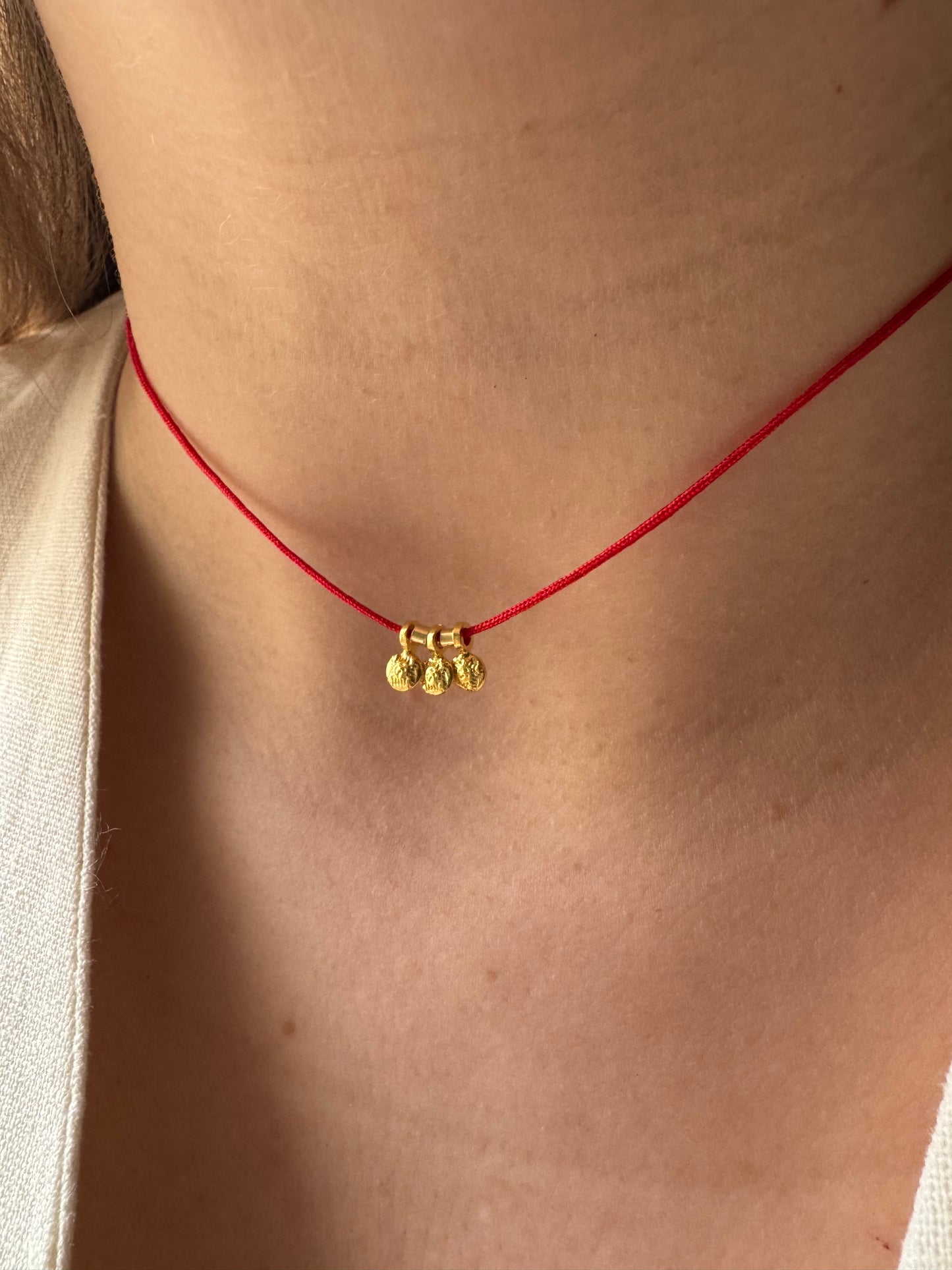 Triple Sun Protection Cord Necklace