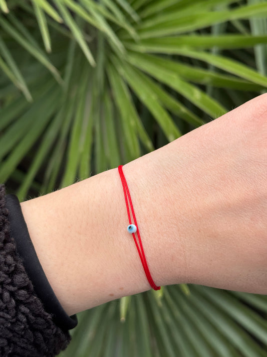 Glass eye minimal bracelet