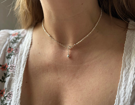 Freshwater pearl choker necklace