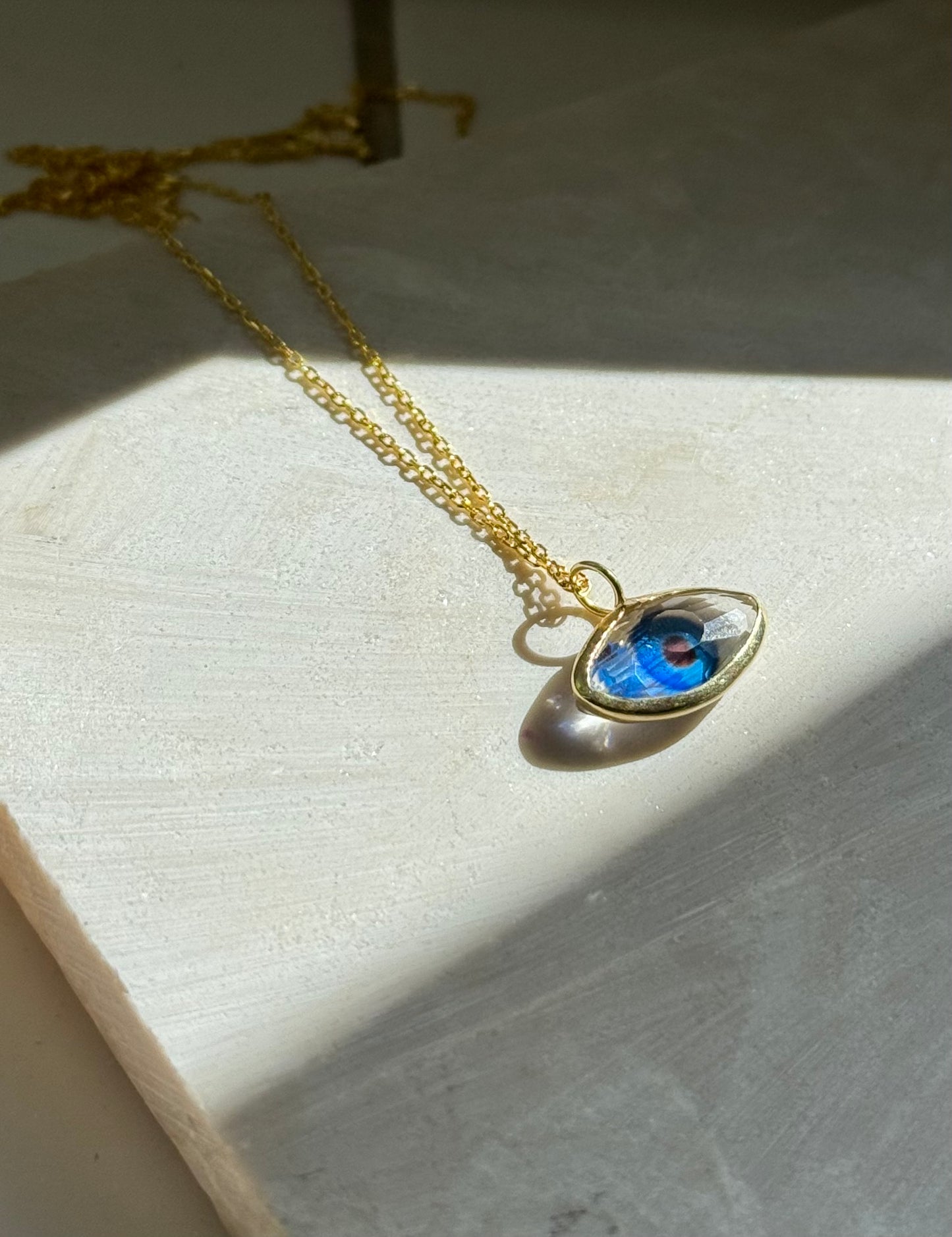 Crystal Evil Eye necklace