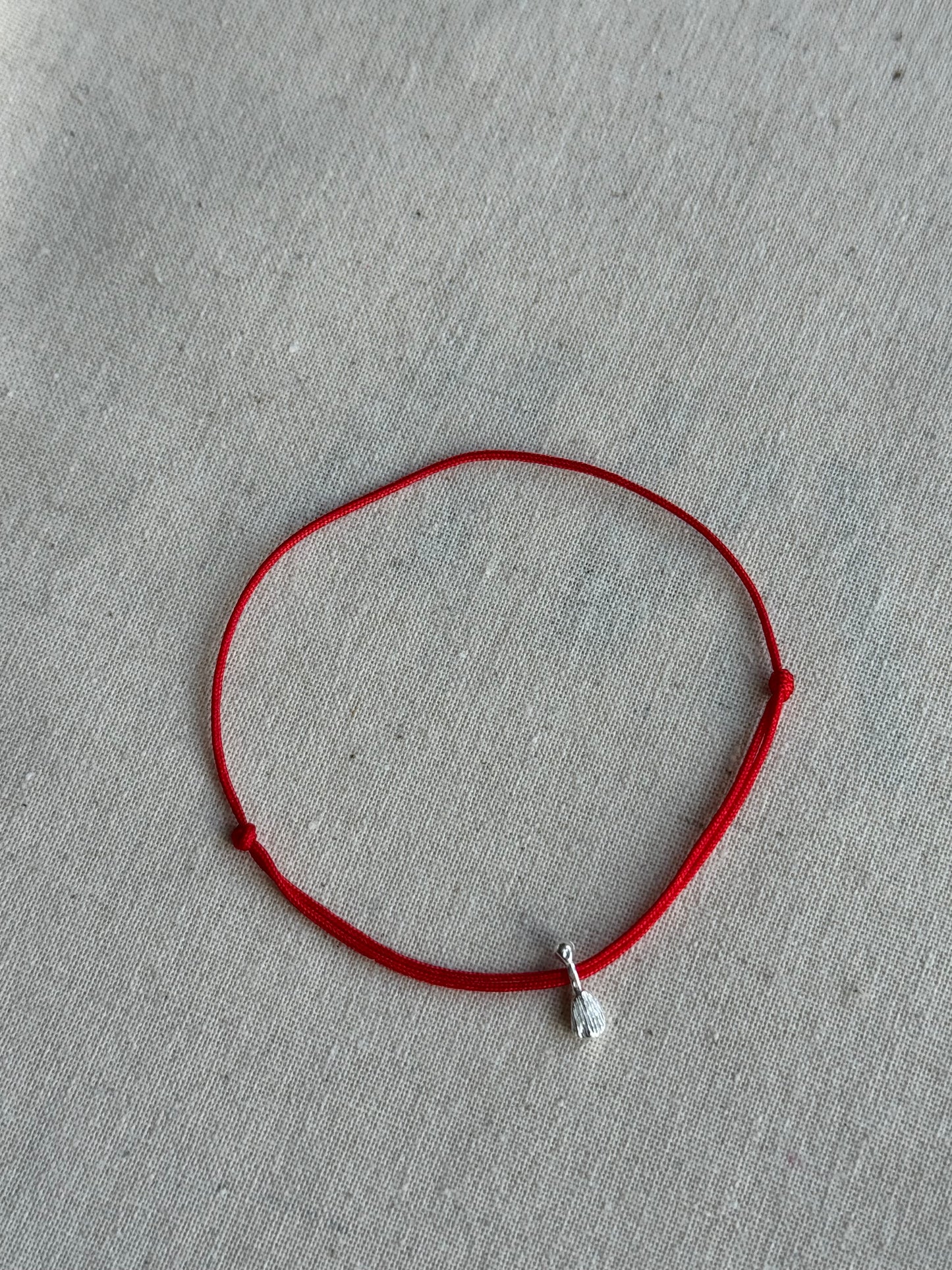 Dual cord red string bracelet