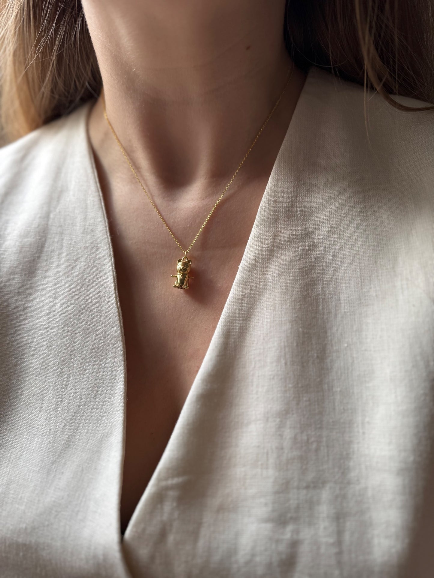 Maneki Neko Necklace