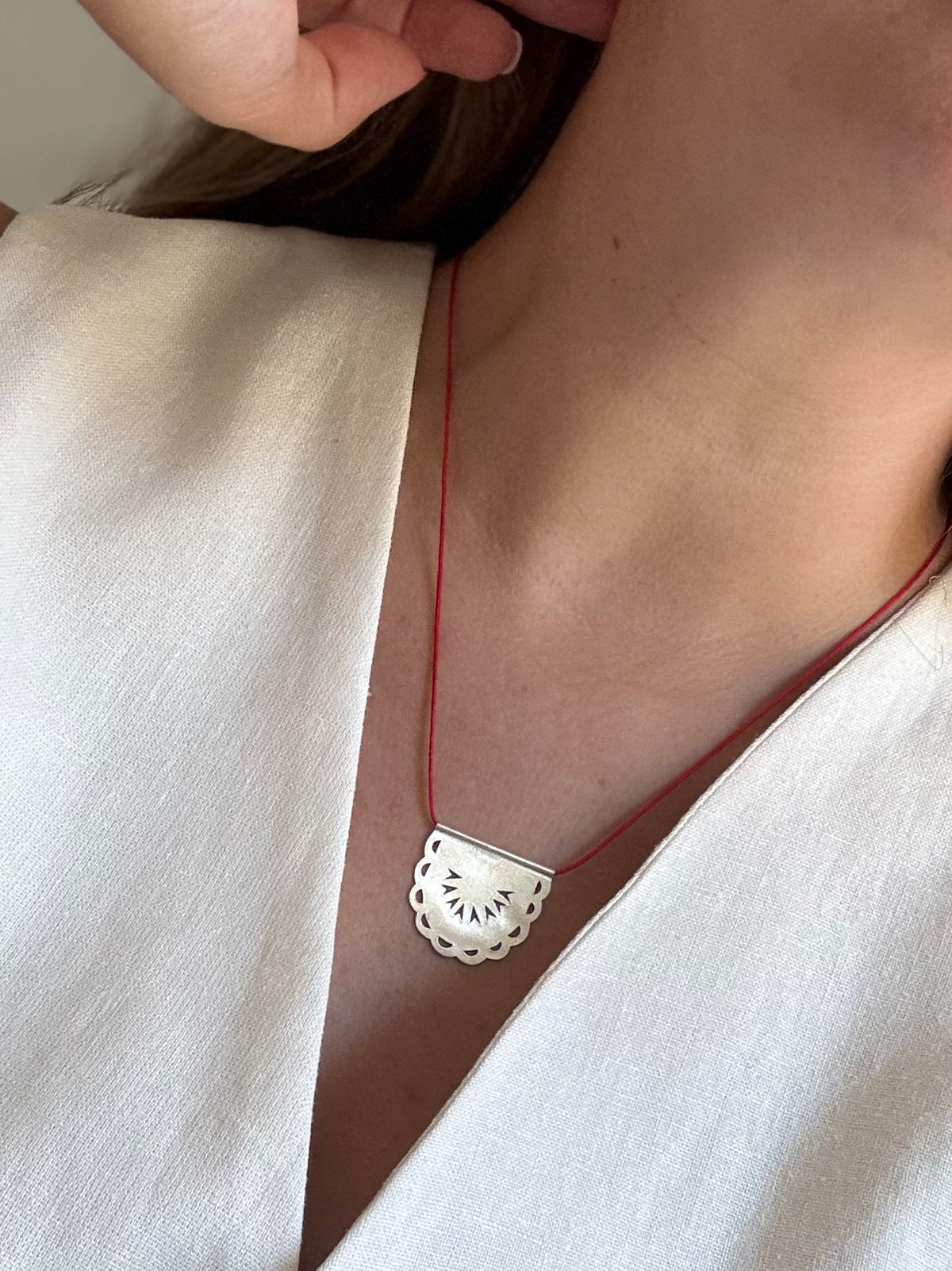 Anatolian plate necklace