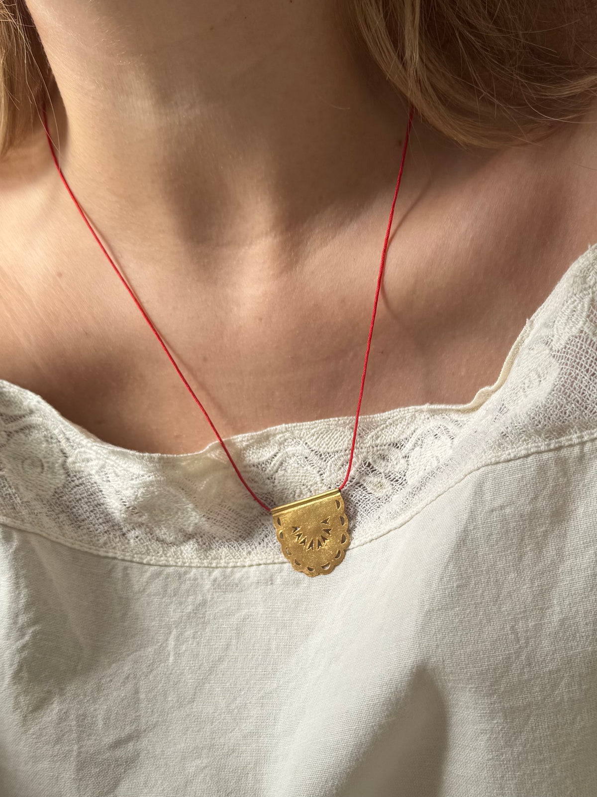 Anatolian plate necklace