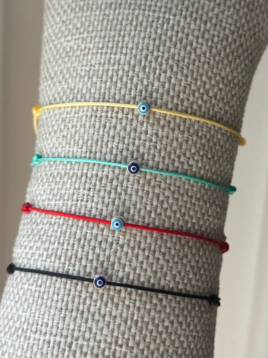 Evil eye red string bracelet