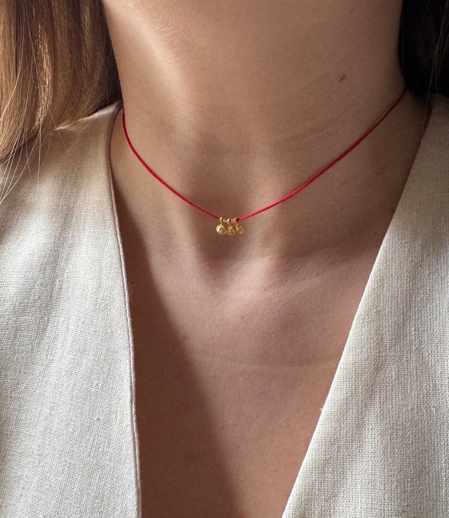 Triple Sun Protection Cord Necklace