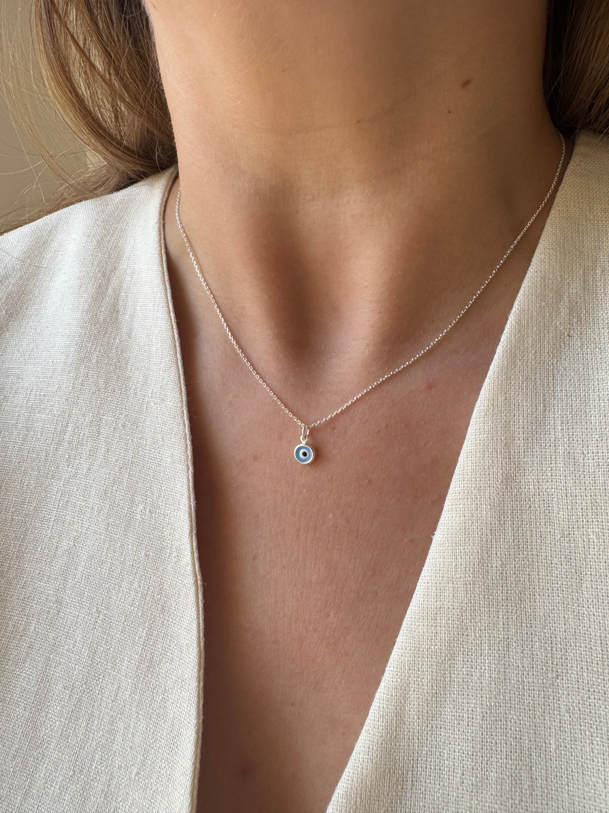 Tiny nazar necklace