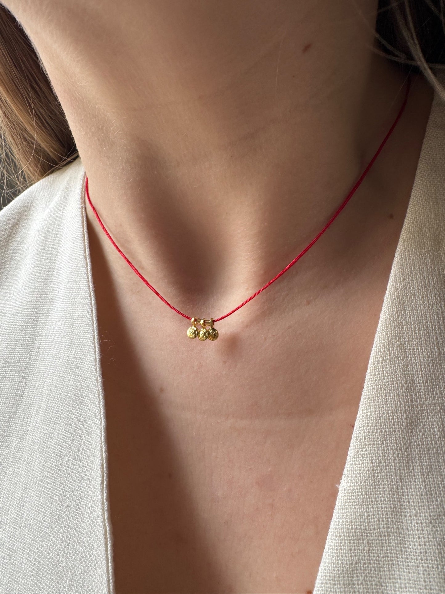 Triple Sun Protection Cord Necklace
