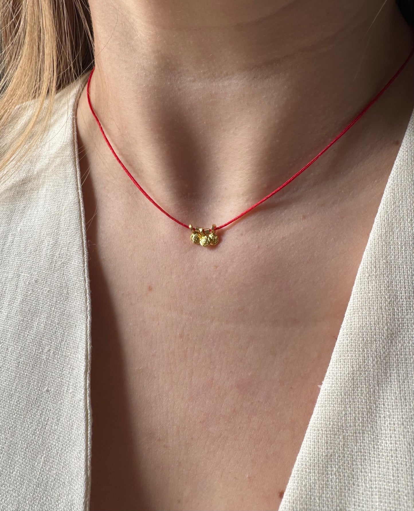 Triple Sun Protection Cord Necklace