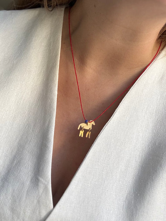 Anatolian horse necklace