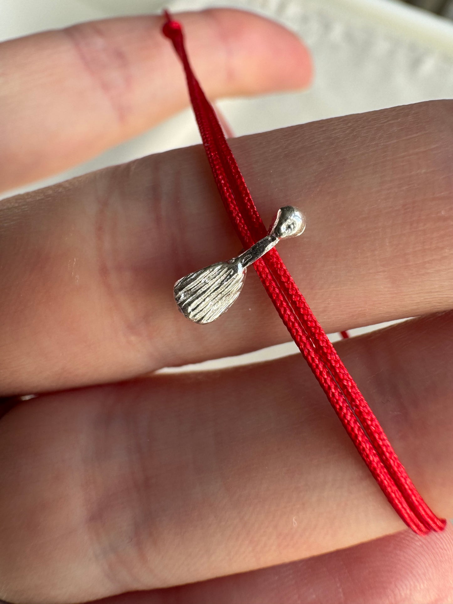 Dual cord red string bracelet