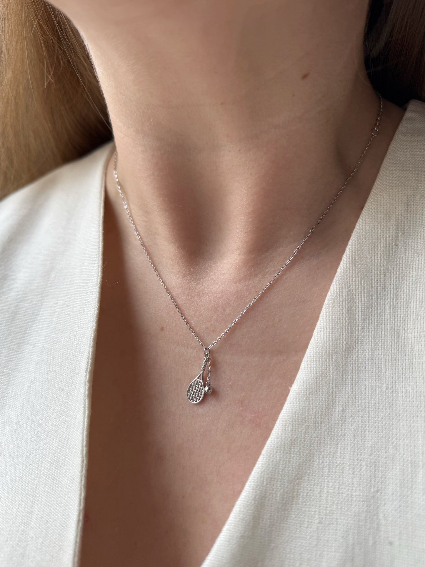 Tennis Racket Necklace