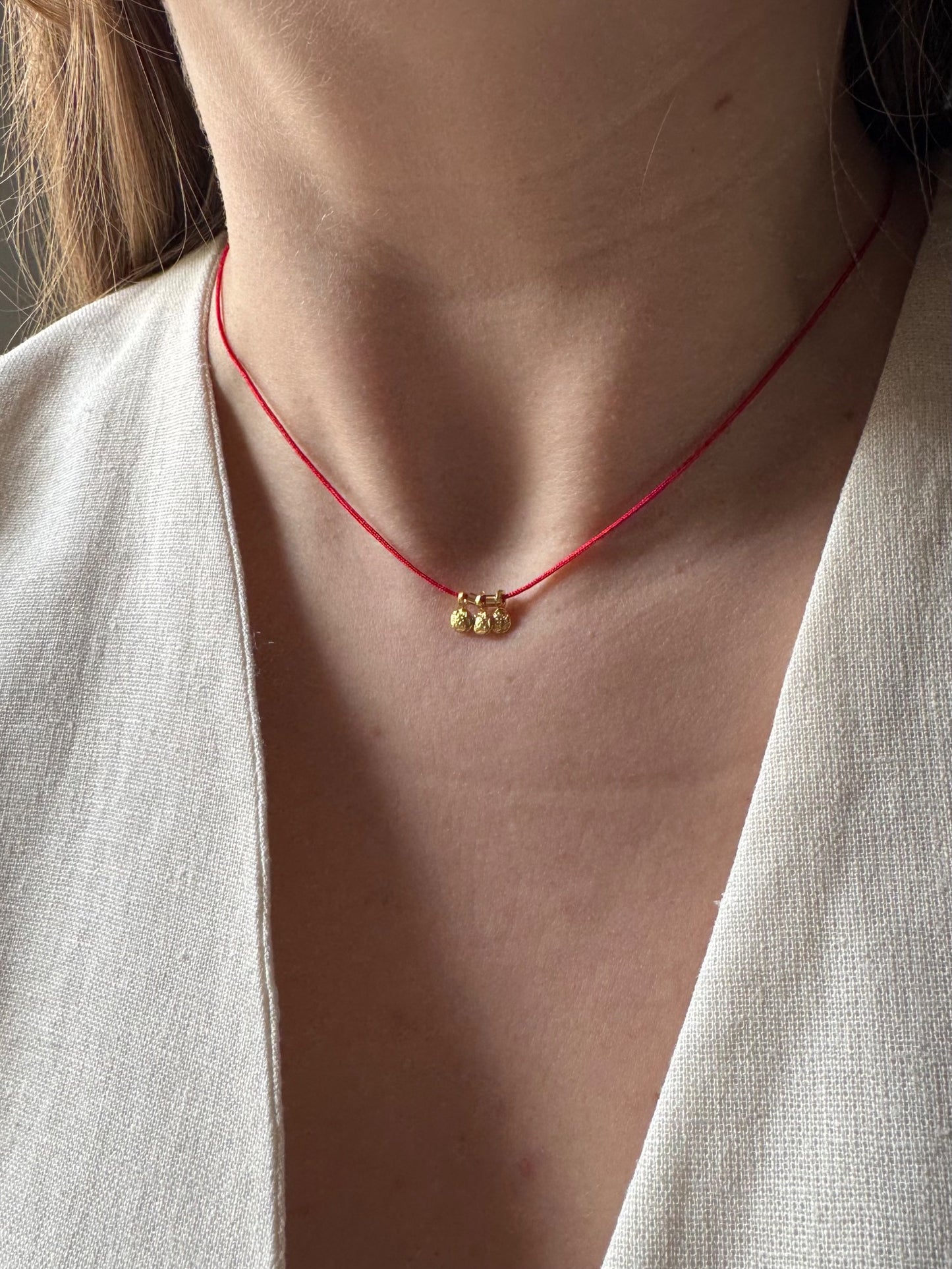 Triple Sun Protection Cord Necklace