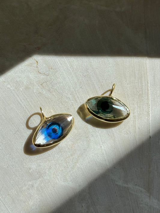 Crystal Evil Eye necklace