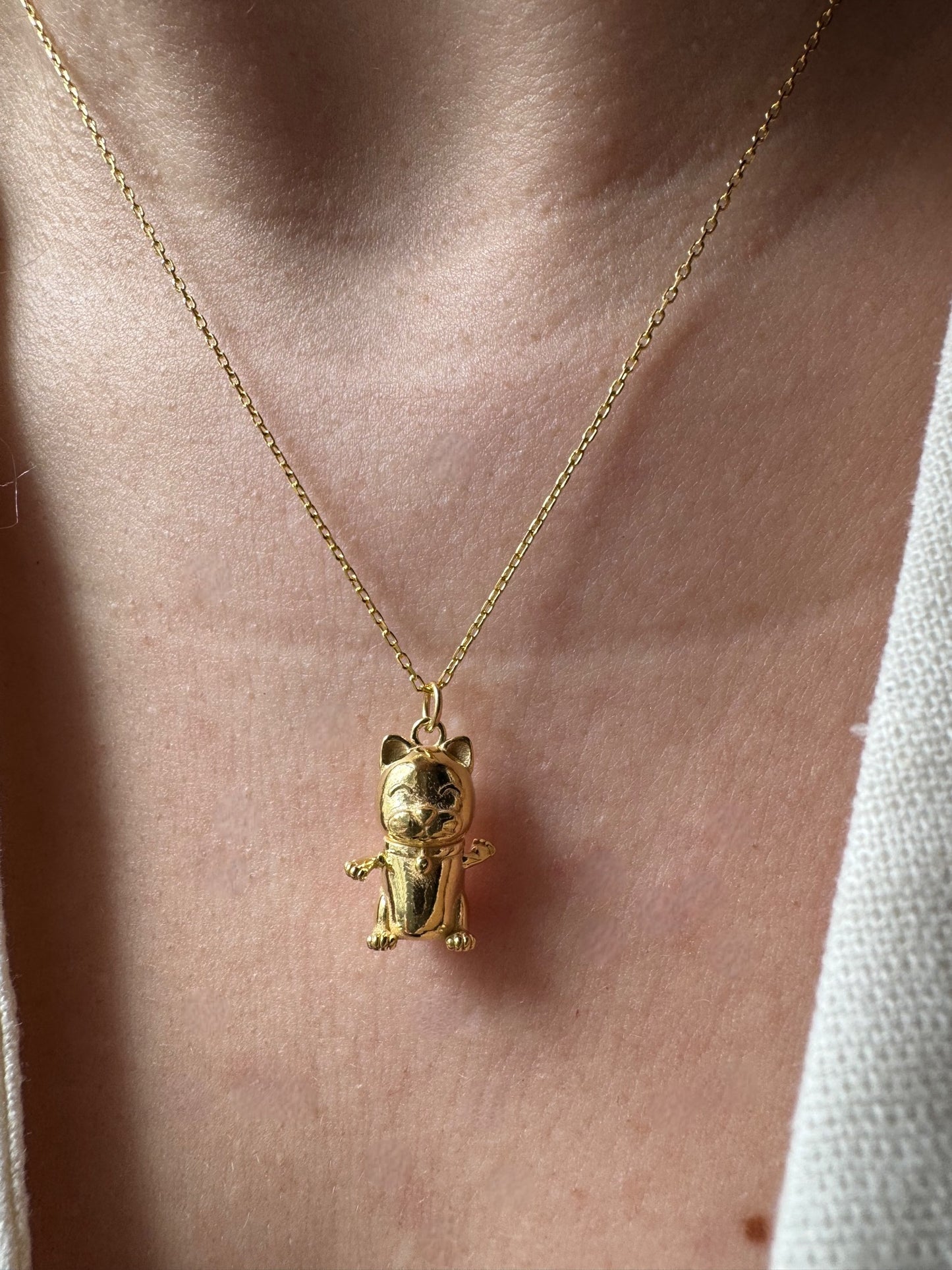 Maneki Neko Necklace