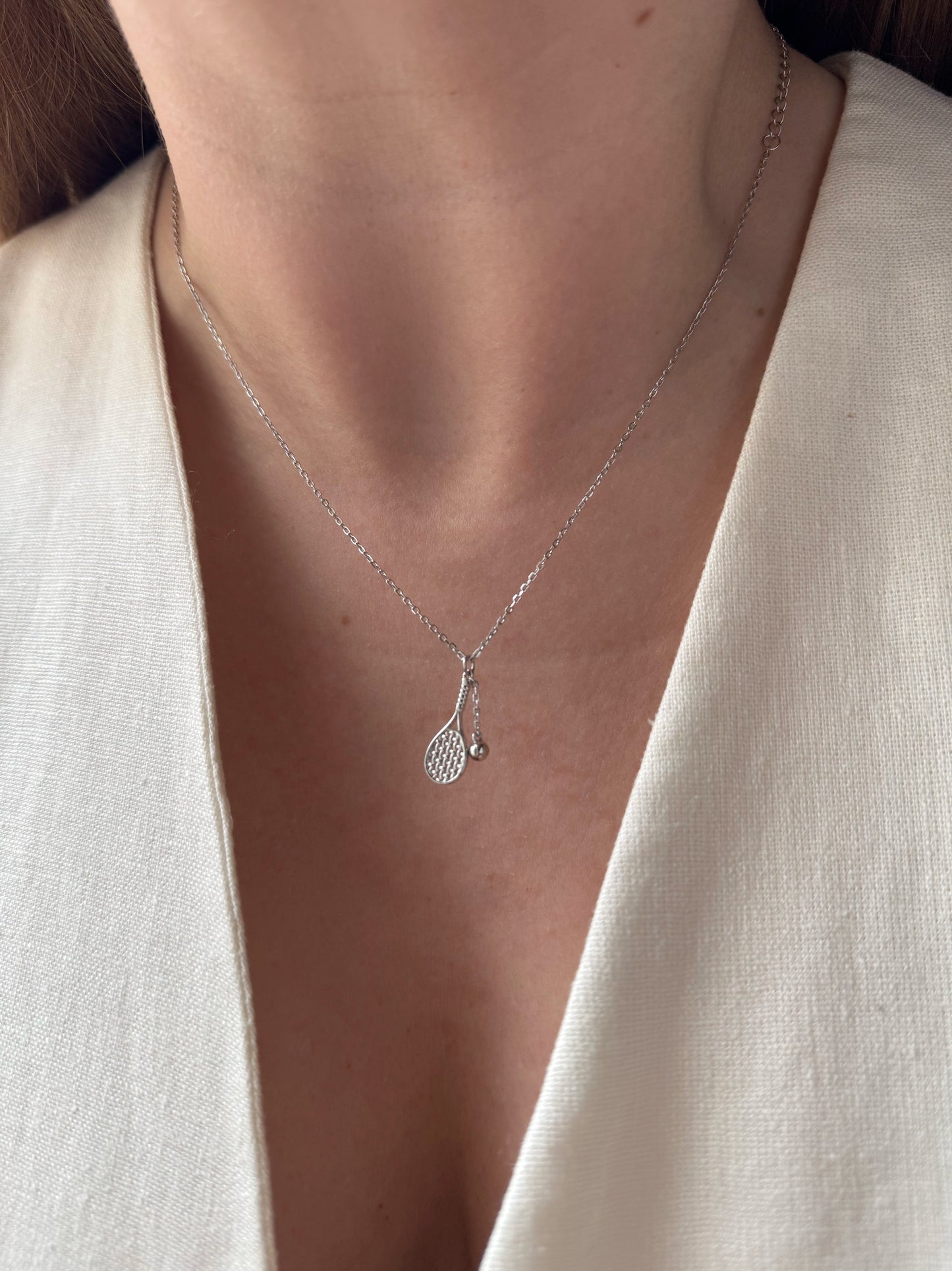 Tennis Racket Necklace